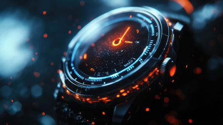 display cinematic smartwatch in motion