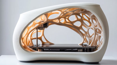 design organic style 3d printer transformation