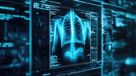 radiology realistic 3d style medical report x ray