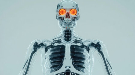 medical hyper detailed style x ray of a healthcare robot