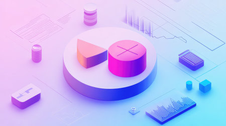 data smooth gradient view of sliced healthcare data