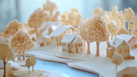 wilderness creating paper cutouts of undeveloped land