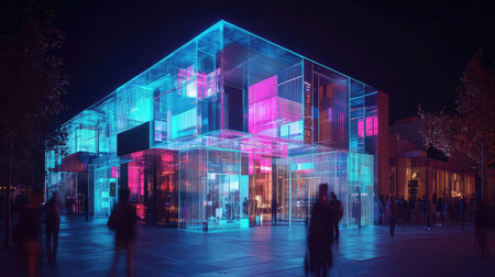 3d holographic display of commercial real estate organization