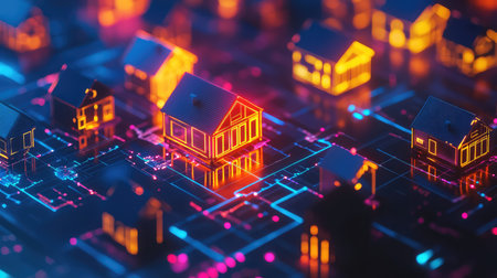 market high intensity glow on property pricing heatmap