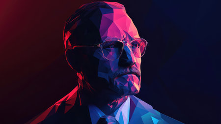 glitch low poly style glitching ceo