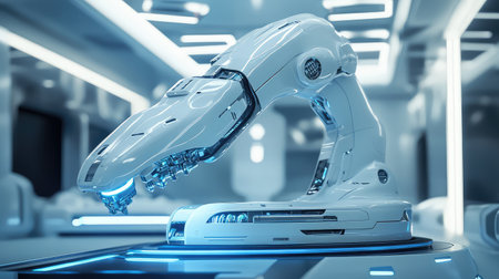 innovation highly detailed rotating healthcare robot