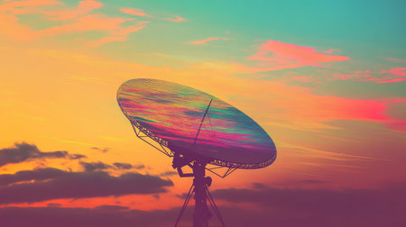 distortion dreamy glitching satellite dish