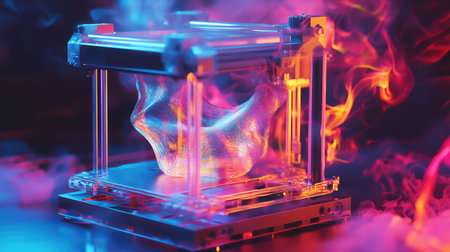 fabrication holographic style melting 3d printer