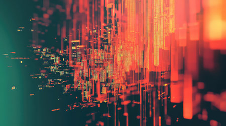 error abstract depiction of a digital thermometer glitchの写真素材