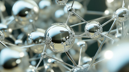 design metallic style bouncing network