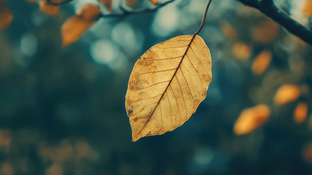 classic vintage style blinking leaf