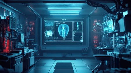 xry high tech schematic design of a biolab chamber x ray