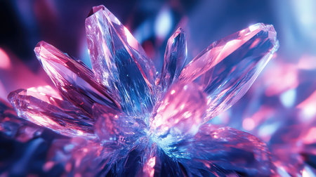 design holographic pulsating ice crystal style