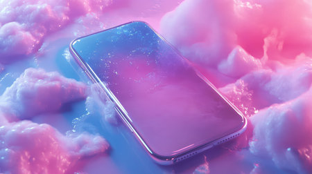 whimsical dreamy style looping mobile phone