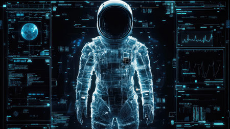 suit medical hud style x ray of a protective suit
