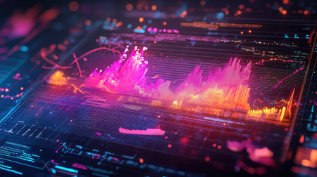 interface holographic style crm dashboard explosion
