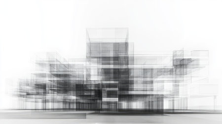 comple high contrast style x ray of a multi unit complex