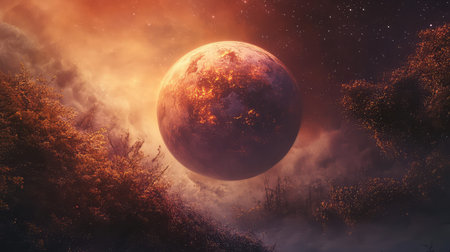collapse dreamy style morphing planet