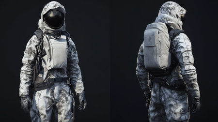 technology ai analysis of protective suit with natural texture