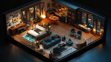 cd creating a highly detailed apartment layout designの写真素材