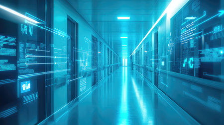 monitoring clean data stream from hospital hallway infographic
