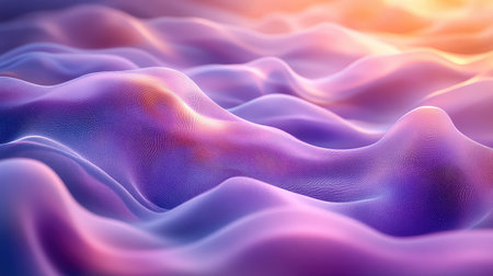 Flowing abstract wave background with purple and orange gradient
