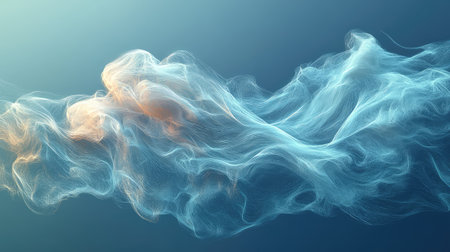 Abstract glowing lines forming a flowing wave pattern