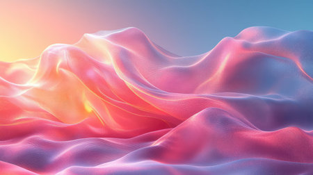 Abstract flowing waves creating a vibrant gradient background