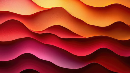 Abstract warm color waves flowing textured gradient background