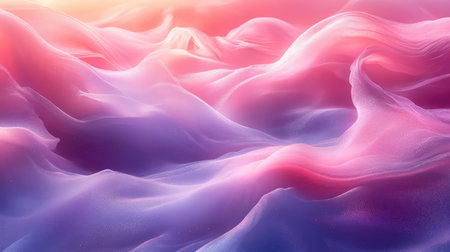 Flowing pink and purple abstract silk fabric background