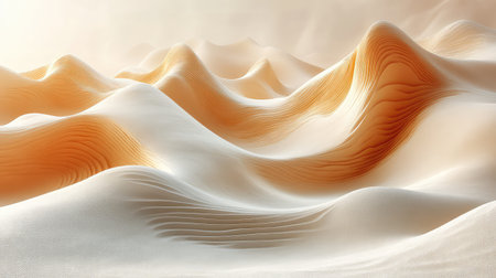 Abstract wavy desert dunes creating flowing texture background