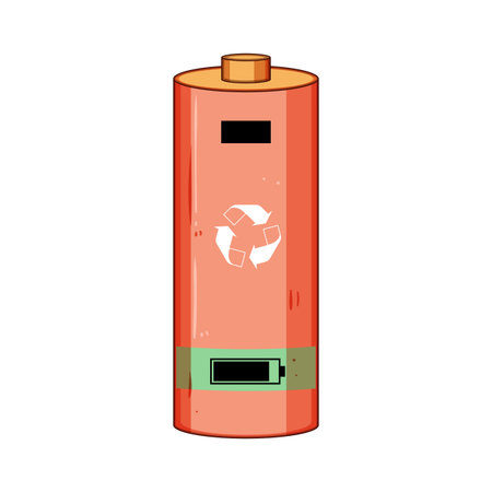 Battery recycling container accepting used energy cells