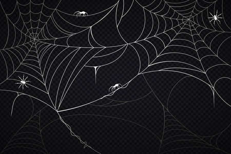 halloween cobweb background vector design illustrationのイラスト素材