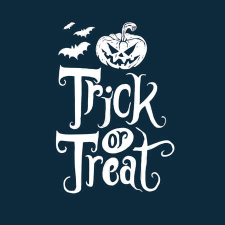 trick treat lettering vector design illustrationのイラスト素材