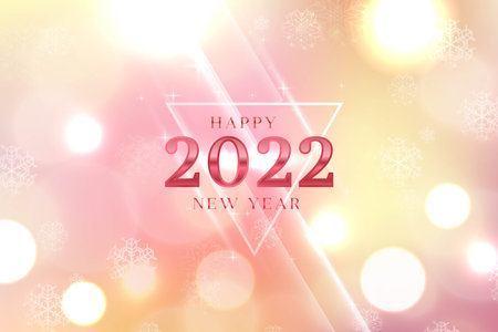 blurred new year  2022 background vector design illustrationのイラスト素材