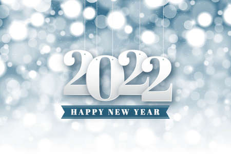 blurred new year 2022 backgroundのイラスト素材