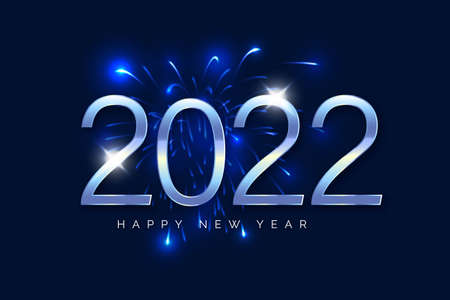 fireworks new year 2022 background
