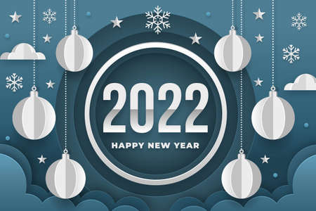 new year 2022 background paper style
