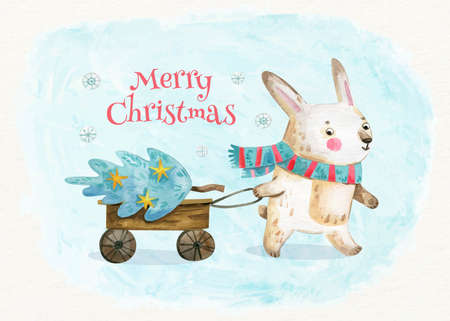 hand drawn christmas background vector design illustrationのイラスト素材