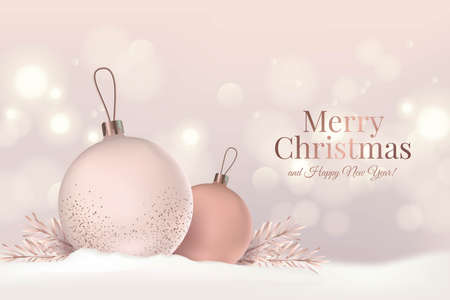 realistic christmas background vector design illustrationのイラスト素材