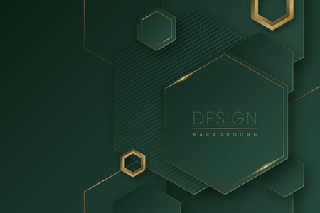 paper style luxury background with golden lines vector design illustrationのイラスト素材