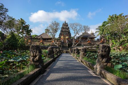 Pura Taman Saraswati Temple in Ubudの写真素材
