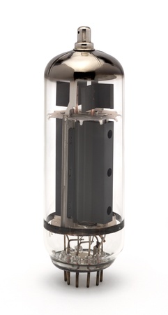Vintage Vacuum Tube PL509 on white with shadow