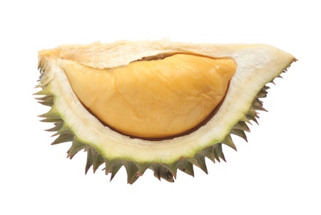 Durian isolated on white back groundの写真素材