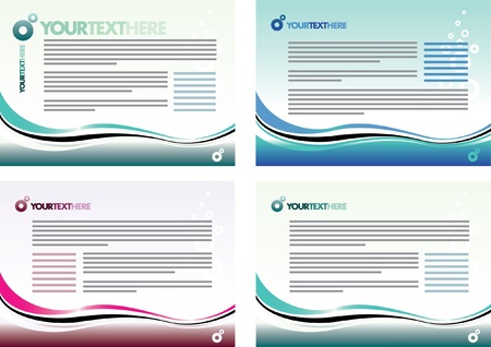 set of abstract vector business presentation background.のイラスト素材