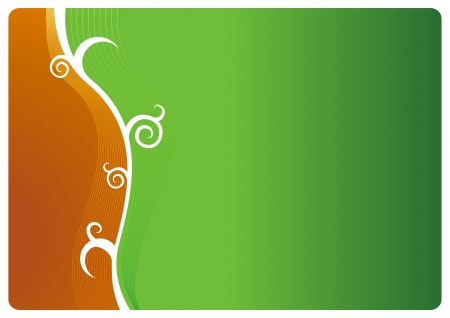 Orange-green abstract vector backgroundのイラスト素材