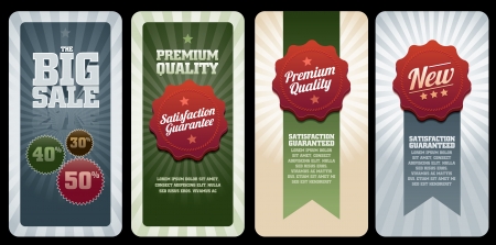 Various commercial banners のイラスト素材