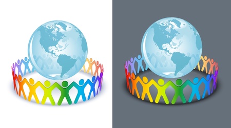 People of circle for the World のイラスト素材