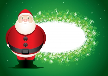 Santa message boardのイラスト素材