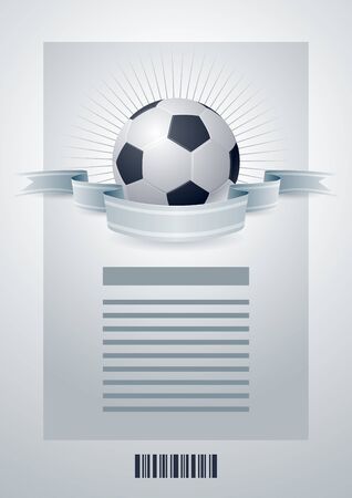 Soccer ball template design. Vector illustration.のイラスト素材